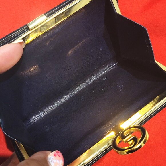 Gucci*Very Rare*Suede & Leather* Sherry Line*Purse/Wallet - Picture 7 of 12